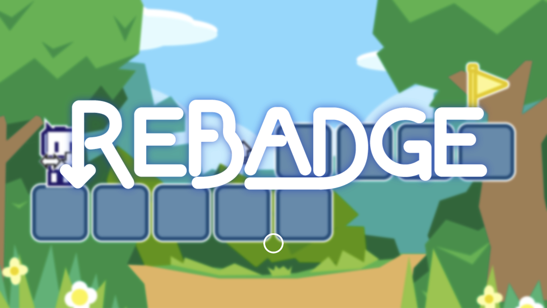 REBADGE タイトル画面