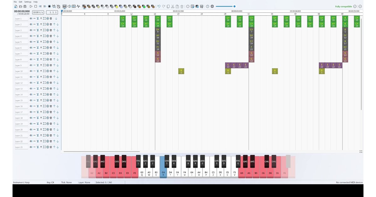 マインクラフトの音符ブロックの曲が作れるNote Block Studioを試しに使ってみた