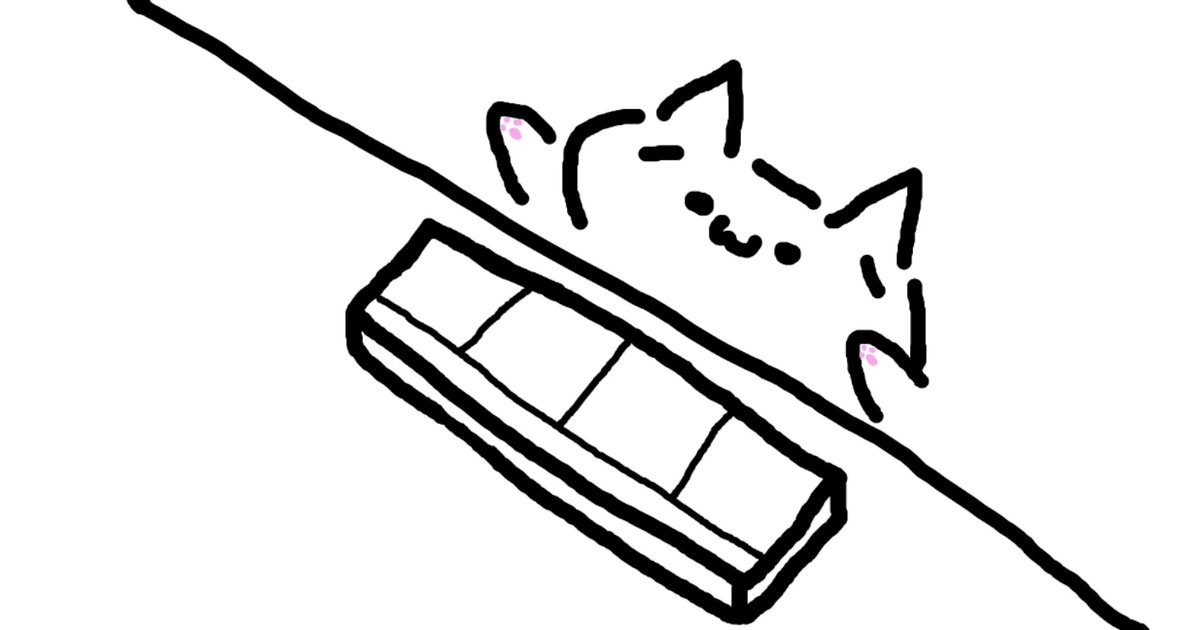 猫がキーを叩く